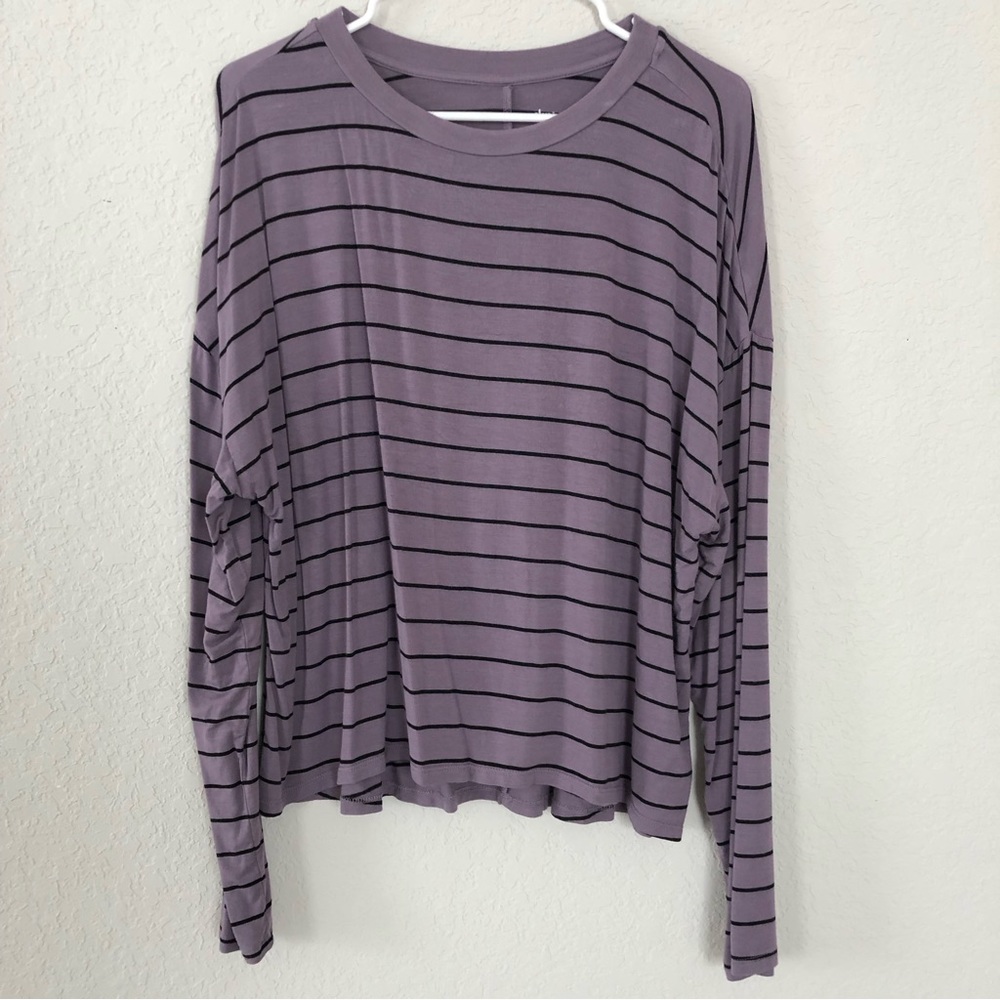 Striped long sleeve tee